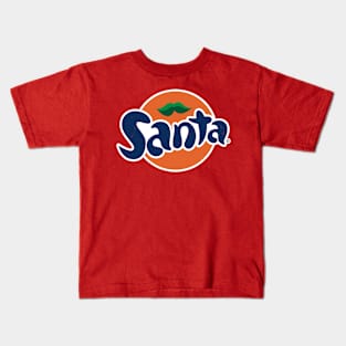 Santa Claus Christmas Fun Logo Parody Kids T-Shirt